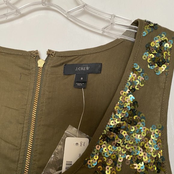 NEW j crew sequin sleeveless dress - Picture 2 of 4